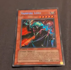 Yu-Gi-Oh! Vampire Lord DCR-000 Dark Crisis 1st Edition Ultra Rare ATK 2000 DEF … - Image 1