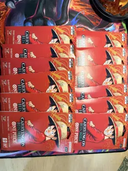 One Piece TCG OP-13 Carrying On His Will Sleeved Booster Pack Lot of 12 English - Image 1