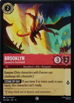 120/204 BROOKLYN SECOND IN COMMAND EN10 COMMON DISNEY LORCANA CARD - Image 1