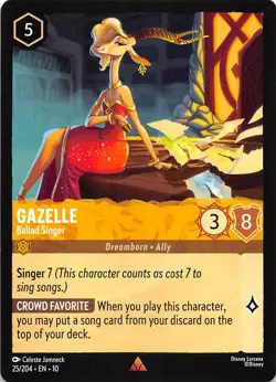 Gazelle Ballad Singer 25/204 Whispers in the Well Disney Lorcana - Image 1