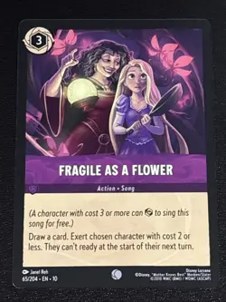 Disney Lorcana Whispers in the Well Fragile As A Flower 65/204 NM - Image 1