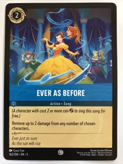 Disney Lorcana Shimmering Skies Ever As Before 162/204 NM - Image 1