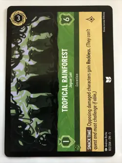 Disney Lorcana Shimmering Skies Tropical Rainforest Jaguar Lair 102/204 NM - Image 2