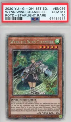 PSA 10 Wynn The Wind Channeler - ROTD-EN086 - Starlight Rare 1st Edition 917 - Image 1