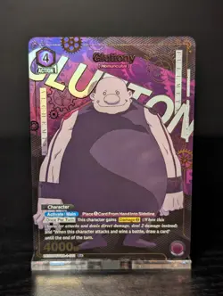 Union Arena Gluttony [Parallel Rare R] Fullmetal Alchemist UE09BT 081 Foil NM* - Image 1