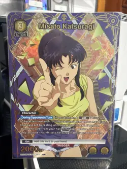 Union Arena Evangelion UE15BT EVA-1-008 Misato Katsuragi R* NM - Image 1