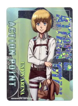 Action Point Card AP01 Foil Attack on Titan Armin Union Arena Promo AOT-AP01 NM - Image 1