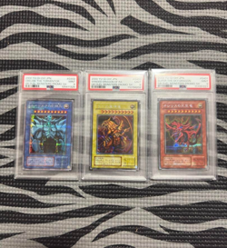 PSA 9 Slifer G4-01 Obelisk G4-02 Ra G4-03 Secret Rare Promo YuGiOh Japanese - Image 1