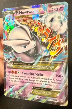 M Mewtwo EX 63/162 2015 XY Breakthrough Pokemon Card TCG Ultra Rare Mega - Lp - Image 3
