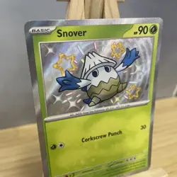 Pokemon TCG Snover 100/091 Baby Shiny Rare Holo Card S&V: Paldean Fates 100/091 - Image 2