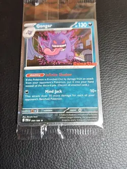 Gengar Promo Card Pokemon Perfect Order Gamestop Stamped 050/088 SEALED - Image 4