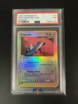 Dragonair 2003 Pokemon Reverse Foil Card 14/97 EX Dragon PSA 7 - Image 1