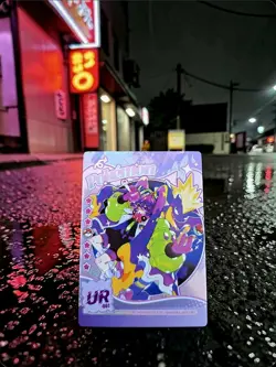 Pokemon Mengka Crossover Hatsune Miku + Toxtricity UR-001 Card Chinese Non TCG - Image 1