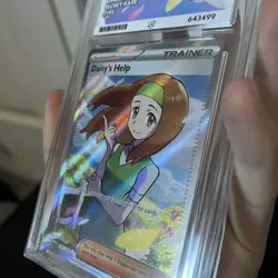 Pokemon TCG Full Art Graded Card Scarlet Violet 151 Daisy's Help 196/165 ACE 10 - Image 2
