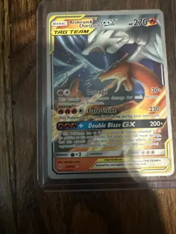 Pokemon Reshiram & Charizard GX Tag Team 20/214 Unbroken Bonds Card Near Mint - Image 1