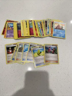 XY Era Pokemon Card Lot 65 Cards Includes Pokemon And Trainers - Image 1