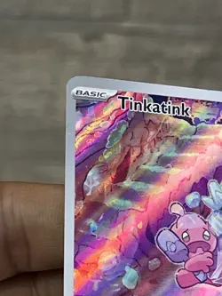 Pokemon TCG Tinkatink Scarlet & Violet Paldea Evolved Holo Card 216/193 - Image 5