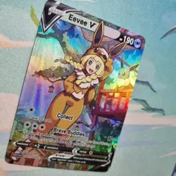 Pokemon Lillie Eevee V - Waifu Cute Doujin DIY Custom Foil Art Card - NM - Image 5
