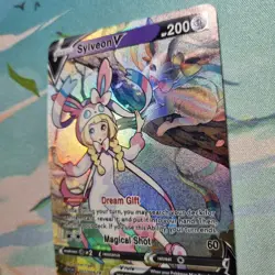 Pokemon Lillie Sylveon V - Waifu Cute Doujin DIY Custom Foil Art Card - NM - Image 2