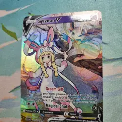 Pokemon Lillie Sylveon V - Waifu Cute Doujin DIY Custom Foil Art Card - NM - Image 3