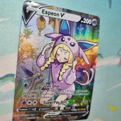 Pokemon Lillie Espeon V - Waifu Cute Doujin DIY Custom Foil Art Card - NM - Image 4