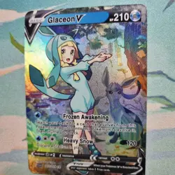 Pokemon Lillie Glaceon V - Waifu Cute Doujin DIY Custom Foil Art Card - NM - Image 4
