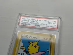RARE — Pokemon TCG 2001 Black Star Promo Surfing Pikachu Card — PSA 10 - Image 4