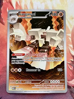 Garganacl 147/132 Pokemon Mega Evolution Illustration Rare Holo Card NM 🪨💥 - Image 1