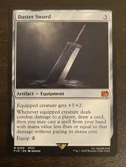 MTG Final Fantasy VII BUSTER SWORD (Mythic Rare) 0255 Artifact Equipment Regular - Image 1