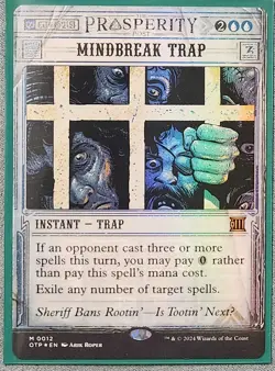 MTG Mindbreak Trap Foil Magic The Gathering Outlaws Of Thunder Junction - Image 1