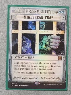 MTG Mindbreak Trap Foil Magic The Gathering Outlaws Of Thunder Junction - Image 2