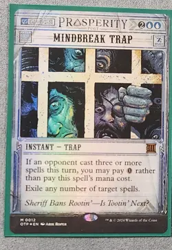MTG Mindbreak Trap Foil Magic The Gathering Outlaws Of Thunder Junction - Image 3