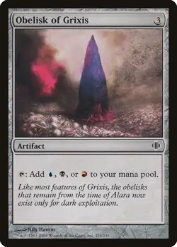 Obelisk of Grixis [Shards of Alara] Lightly Played - Image 1