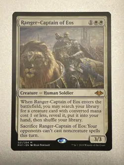MTG Magic the Gathering Ranger-Captain of Eos (21/404) Modern Horizons NM/Mint! - Image 1