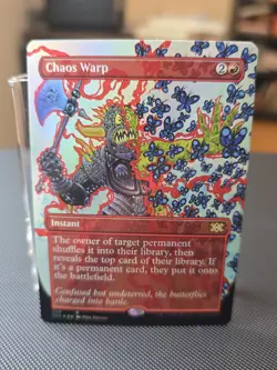 MTG Double Masters 2022 Chaos Warp (Borderless) 359 Foil NM/M - Image 1