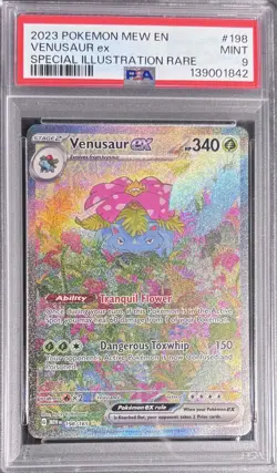 PSA 9 VENASAUR EX SIR #198 Pokemon Scarlet & Violet 151 - Image 1