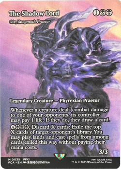 The Shadow Lord - Gix, Yawgmoth Praetor (Showcase) - NM/Mint - FCA☆EN M0035 FFXI - Image 1