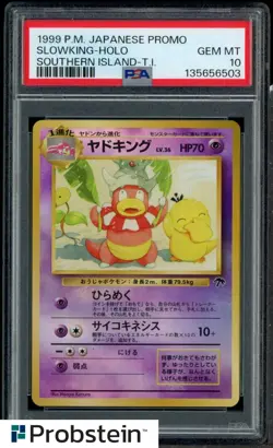 1999 Pokemon Japanese Promo Southern Island Tropical Island Slowking Holo PSA 10 - Image 1