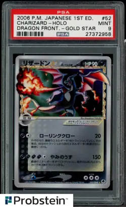 PSA 9 Pokemon 2006 Japanese 1st Edition Charizard Gold Star - Image 1