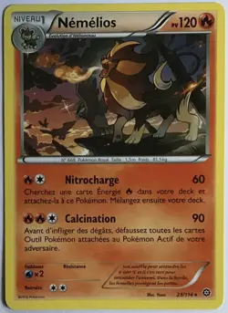 CARTE POKEMON Nemelios XY Offensive Vapeur 23/114 Excellent etat, jamais jouee - Image 1