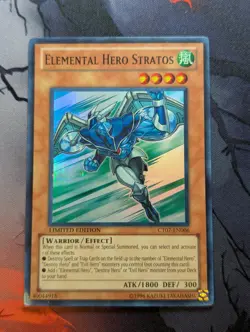 Yugioh - Elemental Hero Stratos CT07-EN006 Super Rare - Mod Play - Image 1