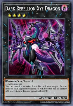 Yugioh RA04-EN237 - Dark Rebellion Xyz Dragon - Platinum Secret Rare - Image 1