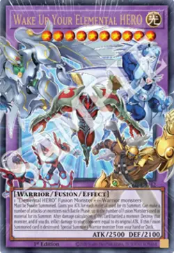 Yugioh RA05-EN142 - Wake Up Your Elemental HERO (extended art) - Ultra Rare - Image 1