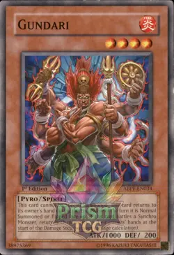 1st Ed Gundari ABPF-EN034 Yugioh - Image 1