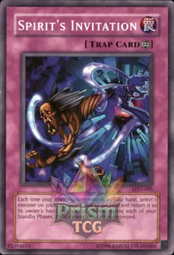 Spirit's Invitation LOD-095 Yugioh - Image 1