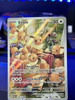 Pokemon Twilight Masquerade Eevee TCG Illustration Card #188/167 - Image 1