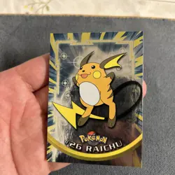 Raichu #26 Topps Holo Pokemon Card Played Condition BLUE Label NM - Image 3