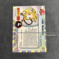 Raichu #26 Topps Holo Pokemon Card Played Condition BLUE Label NM - Image 4
