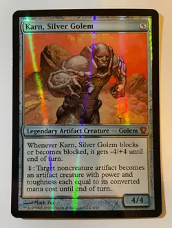 MTG Karn, Silver Golem [FOIL] - From the Vault: Relics - NM (A) - Image 1