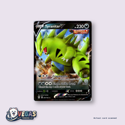 Pokemon Tyranitar V Ultra Rare Holo Card - 097/163 - Battle Styles - NM - Image 1